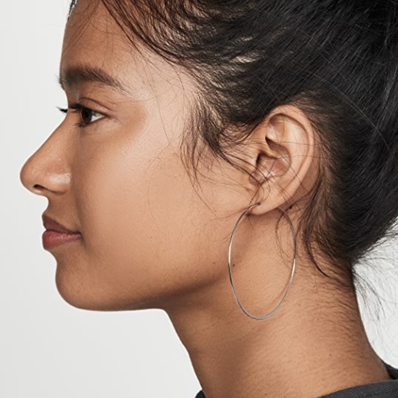 Jules Smith Silver Suki Hoops Minimal - Picture 1 of 3